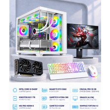 Symoon SYMOONPC0307 Oyun Bilgisayarı Intel Core I5 13400F Rtx 5060 8gb 32GB Ram 1tb SSD 360MM Sıvı Soğutma 24.5 Inç Monitör
