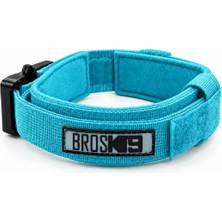Gümrük Bey Brosk9 Taktik K9 Köpek Boyun Tasması Kobra Tokalı Tutma Saplı M Beden Mavi 487398