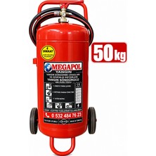 Megapol Yangın 50 kg Abc Kuru Kimyevi Tozlu Yangın Söndürme Tüpü. Yangın Tüpü. Yangın Söndürme Cihazı. Yangın Söndürücü.