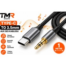 Tmr Store Type-C To 3.5mm Aux Ses Kablosu 1 Metre – Usb-C Audio Kablo