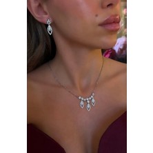 Dore Collection Pırlanta Görünümlü - Zirkon Taşlı Takı Seti