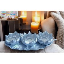 Ayder Online Satış (17 cm  -36 cm  Tabak Ebatı)-(Mumluk Ebat 10 cm -15  cm )- 3 Lü Mumluk (dilediğiniz notu mesaj atmanız halinde hediye paketi üzerine yazılı şeklinde gönderim yapılmaktadır)Biblo