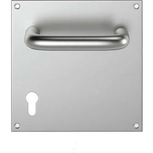 Elovias Sese Çekme Yale Kapı Kolu Paslanmaz Saten 17x17cm 1 Takım (200-11-03-53)