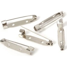 20 Mm (2 Cm) 100 Adet Metal Broş İğnesi Yaka İğnesi Nikel Kaplama