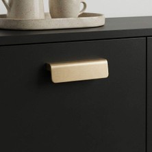 Elovias System Mobilya Kulbu Fırçalı Mat Altın Renk 96mm Kulp (SY1743 0096 ELX5)