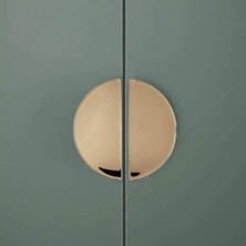 Elovias System Düğme Yarım Daire Mobilya Kulbu Altın Renk 16mm Kulp (SY4716 0016 GL)
