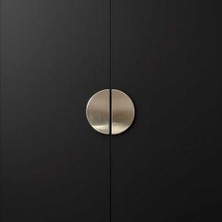 Elovias System Düğme Yarım Daire Mobilya Kulbu Saten Renk 16mm Kulp (SY4716 0016 NB)