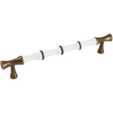 Elovias Özen 479 Modeli Çekme Dolap Kulbu Antik Sarı/Beyaz 192mm (Ö749-192-94/01)