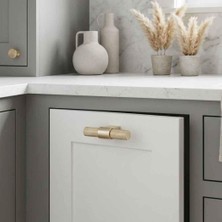 Elovias System Düğme Mobilya Kulbu Gold Renk 8mm Kulp (SY8774 0008 GL-GL)