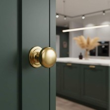 Elovias System 32mm Gold Branche Düğme Kulp (SY1959 0032 GB)