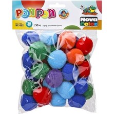 Toptan Budur Color Ponpon 30 Mm; 50'li Set, NC-882