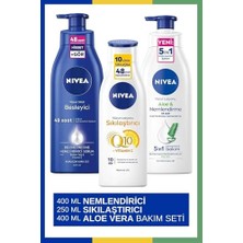 Toptan Budur Q10 Sıkılaştırıcı Vücut Losyonu 250 ml & Vücut Sütü Besleyici 400 ml & Aloe Vera Vücut Lo