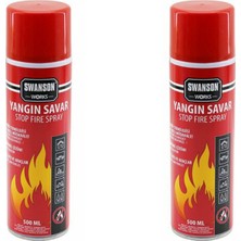 Efnaz Style 2 Adet Yangın Söndürücü - Yangın Savar Sprey 500ML + 500 ml Ev - Ofis - Oto Araç Ateş Boğucu Köpük Tabaka Oluşturur