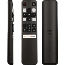 Hubrendy Sh Tcl Rc 802V - Fnr1 - HTC120 - RC25324 Netflix - Youtube Tuşlu Ses Komutsuz LCD LED Tv Kumanda