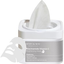 Toptan Budur Niacinamide + C Vitamini Içeren Aydınlatıcı Maske Paketi 1 Adet; 400 G