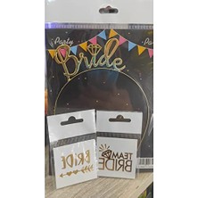 Toptan Budur Bekarlığa Veda Bride Metal Taç ve Dövme