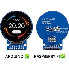 Toptan Budur 1.28" 240X240 IPS Tft LCD Grafik Ekran Modülü - GC9A01 Spı Yuvarlak Ekran