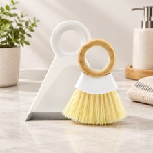 Akıllı Bayi Ahşap Saplı Faraşlı Temizlik El Fırçası