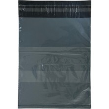 Svs Etiket Plastik Cepli Gri Kargo Poşeti - 35X45+5 / 500 Adet