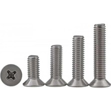 Bin1çeşit Yüksek Kalite M5X65 Barel Vida 50 Adet Set