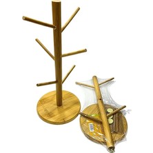 Gees Global Yuvarlak Bambu Fincan Askısı