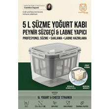Transformacion 5 L Süzme Yoğurt Kabı Peynir Süzgeci Labne Yapıcı Saklama Kabı 723782
