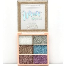 Toptan Budur 6 Colors Glıtter Eyeshadow, SERASHINEGOZFARI104, Rose Born To Shıne 6'lı Glitter