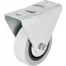 Efnaz Style 106 - 50 mm Sabit Kapaklı Gri Pvc Teker