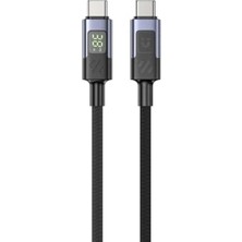 Toptan Budur LED Ekranlı 60W Usb-C Şarj Kablosu Usb2.0 (C14158ABK01-1M)