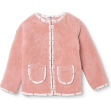 Hellobaby Kız Bebek Welsoft Hırka Fermuarlı Bisiklet Yaka Long Sleeve
