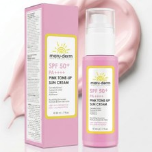 Toptan Budur Spf 50+ Pembe Ton Eşitleyici Güneş Kremi, Doğal Pembe Işıltı Etkili, Geniş Spektrum Koruma,