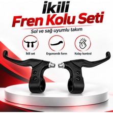 Wetto Ergonomik Bisiklet Fren Kolu Seti - Metal Ayar Uçlu Sağ/sol Uyumlu Bisiklet Fren Kolu