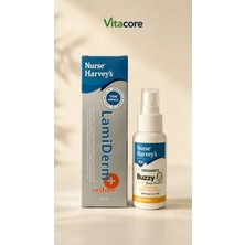 Nurse Harvey's Lamiderm Restore 60 ml + Organic Buzzy Sinek Kovucu Sprey 50 ml Tatil Cilt Kurtarma Seti