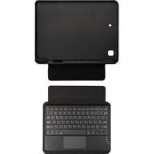Toptan Budur Kılıf, Apple iPad Pro 10.5 ile Uyumlu Kablosuz Klavyeli Case Mobax A1701 A1709 A1852 Füme