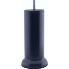 Toptan Budur Mobilya Kanepe Baza Koltuk Destek Ayağı, M8 Civata, Metal Yükseltici, Ince Diş, 15 Cm, Antrasit