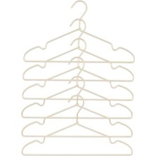 Toptan Budur 6'lı Altın Renk Metal Giysi Askısı, 22 x 41 x 0.4 cm