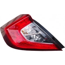 Tyc Honda Civic (2016 Yılında Çıkan Kasa) Fc5 Arka Stop Sis Lambalı Sol (Oem No: 33550TEAT01)