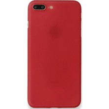 Toptan Budur Apple iPhone 8 Plus Kılıf Pp Ultra Ince Kapak - Kırmızı