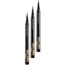Toptan Budur Power Stay Blackest Black Likit Liner Üçlü Set