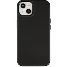 Toptan Budur Apple iPhone 14 Plus Kılıf Asya Deri Silikon - Siyah