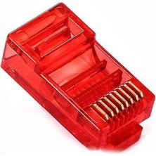 Efnaz Style PM-22701 RJ45 RJ45 Cat6 8p/8c Kırmızı Soket (100’LÜ Paket)