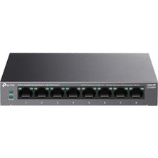 Toptan Budur LS108GP 8-Port Gigabit Poe+ Switch, 62W Poe Bütçesi, 250M Iletim, Fansız Metal Kasa, Ip Kamera V