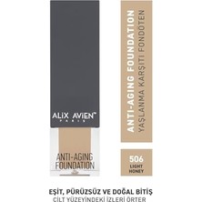 Vitamin Içeren Nemlendirici SPF15 Fondöten 506 Light Honey, Yaşlanma Karşıtı