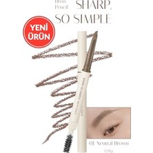 Toptan Budur Ince ve Kalın Çizim Sunan, Fırçalı Kaş Kalemi Sharp So Simple Brow Pencil (03 Neutral Brown)
