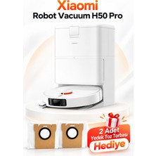 Xiaomi Robot Vacuum H50 Pro Akıllı Robot Süpürge 15.000 Pa – Lidar, Otomatik Toz Boşaltma, Paspas Yıkama ve Kurutma Yedek Toz Torbalı