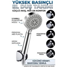 Yüksek Basınçlı Mafsallı Duş Seti Duş Takımı