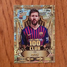 Topps Match Attax 2027 Lionel Messi 100 Club Oyun Kartı