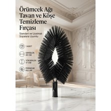 Primeaks Örümcek Ağı Temizleme Fırçası Sapsız Tavan Köşe ve Avize Toz Alma Fırçası
