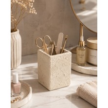 Lethe Studio Design Dokulu Çok Amaçlı Düzenleyici Diş Fırçalık, Diş Macunluk, Kalemlik, Makyaj, Manikür Organizeri,