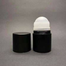 Toptan Budur Siyah Gövdeli Siyah Kapaklı Bilyeli Takım, 50 ml Plastik Roll-On Şişesi, 50 cc Koltukaltı Roll